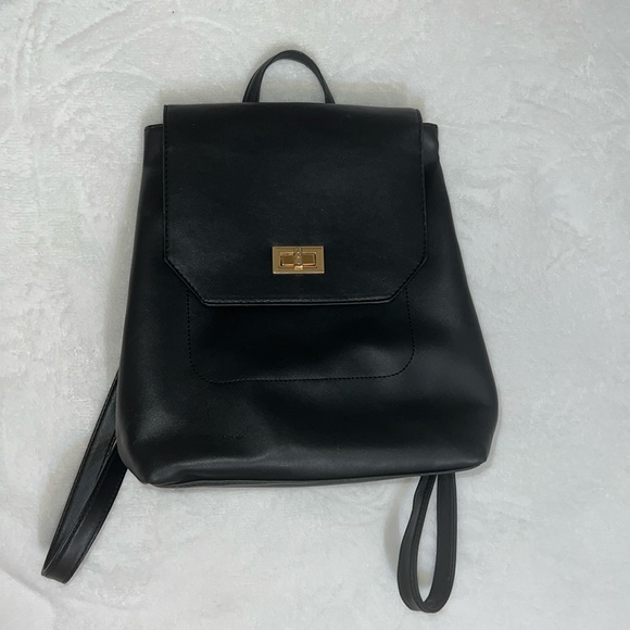 Black Elegant Backpack | Medium Backpack | Small Backpack | Chic Backpack - Picture 1 of 4